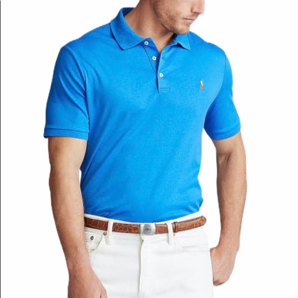 IZOD Men’s Performance Polo Shirt Aqua Blue Size Medium NWOT